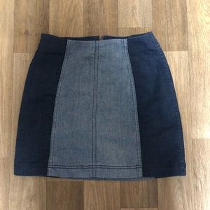 Free People jean skirt